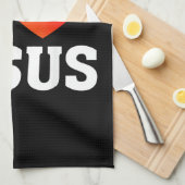 Ik hou van Jezus Theedoek (Quarter Fold)