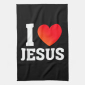 Ik hou van Jezus Theedoek (Verticaal)