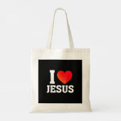 Ik hou van Jezus Tote Bag (Achterkant)