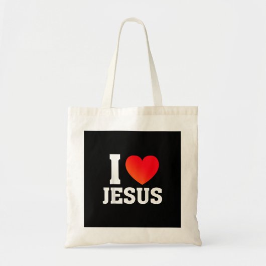 Ik hou van Jezus Tote Bag (Voorkant)