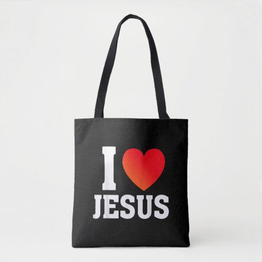 Ik hou van Jezus Tote Bag (Voorkant)