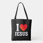 Ik hou van Jezus Tote Bag (Achterkant)