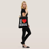 Ik hou van Jezus Tote Bag (Op model)