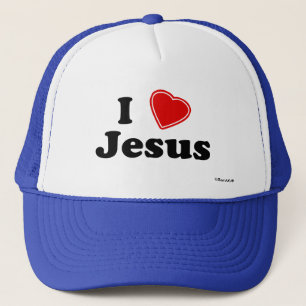 Ik hou van Jezus Trucker Pet