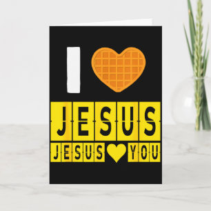 Ik hou van Jezus Wafelhoofd Jezus Houdt van Jou Gr Kaart