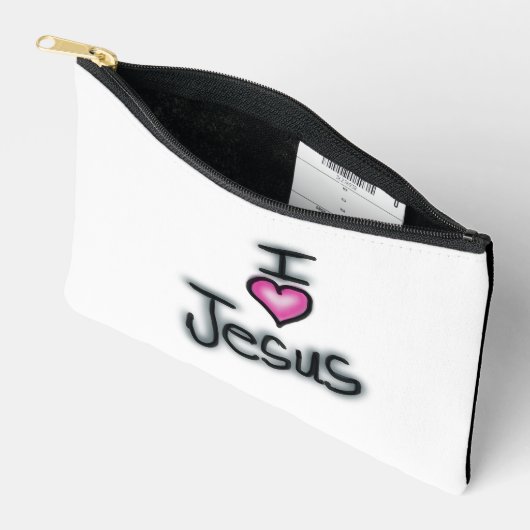 Ik hou van Jezus, zwart en wit Etui (Open)