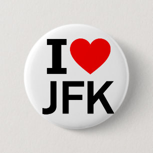 Ik hou van JFK Ronde Button 5,7 Cm