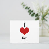Ik hou van Jim Briefkaart (Staand voorkant)