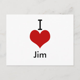 Ik hou van Jim Briefkaart