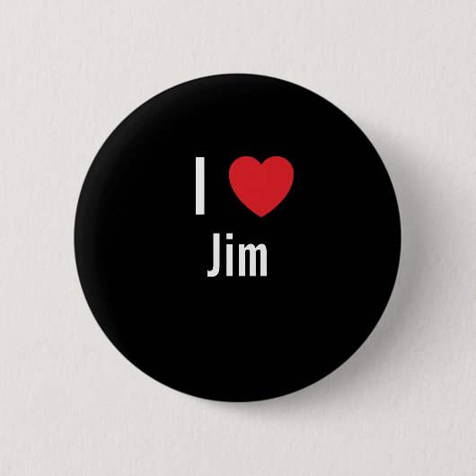 Ik hou van Jim Ronde Button 5,7 Cm (Voorkant)