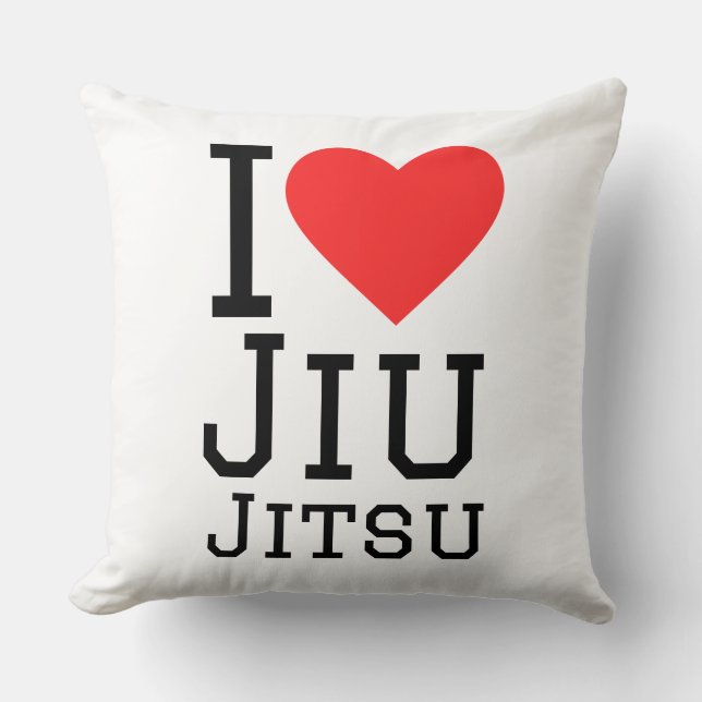Ik hou van Jiu jitsu Kussen (Voorkant)