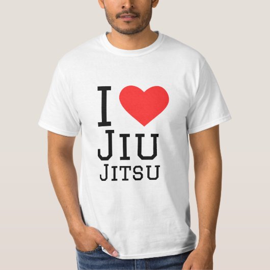 Ik hou van Jiu jitsu T-shirt (Voorkant)