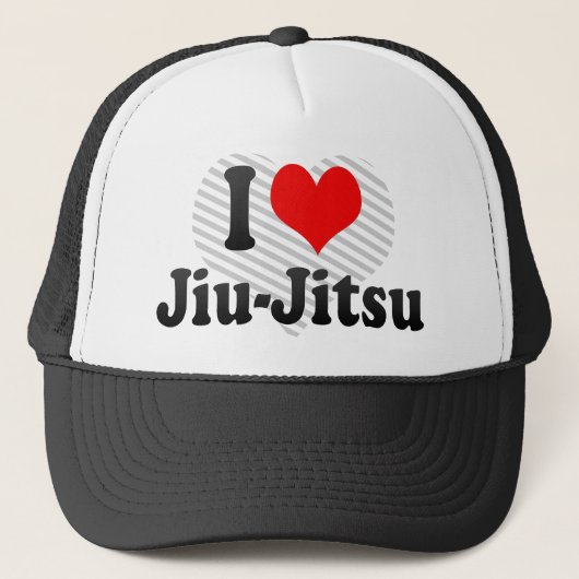 Ik hou van Jiu-Jitsu Trucker Pet (Voorkant)