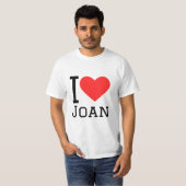 Ik hou van Joan T-shirt (Voorkant volledig)