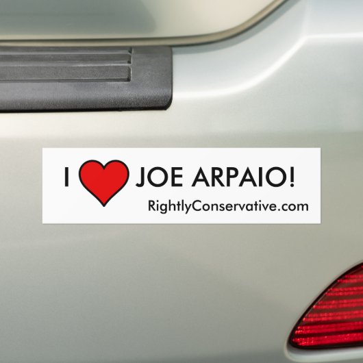 IK HOU VAN JOE ARPAIO! BUMPERSTICKER (Op auto)
