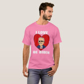 Ik hou van Joe Biden Heart - Pro President Joe Bid T-shirt (Voorkant volledig)