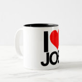 Ik hou van Joe Coffe Mok (Voorkant links)