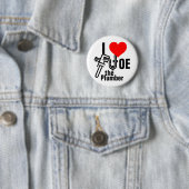 Ik hou van Joe de Plumber Ronde Button 5,7 Cm (In situ)