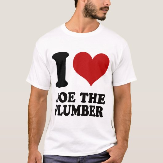 Ik hou van Joe de Plumber t shirt (Voorkant)