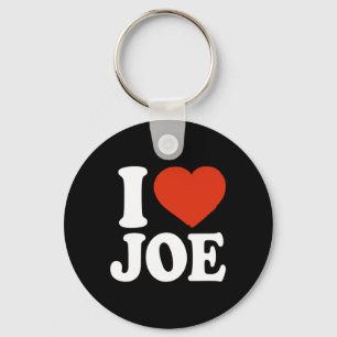 Ik hou van Joe, ik hart Joe, Rode Hart Valentijn Sleutelhanger