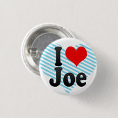 Ik hou van Joe Ronde Button 3,2 Cm (Voorkant /achterkant)