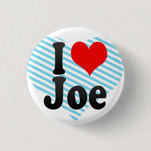 Ik hou van Joe Ronde Button 3,2 Cm (Voorkant)