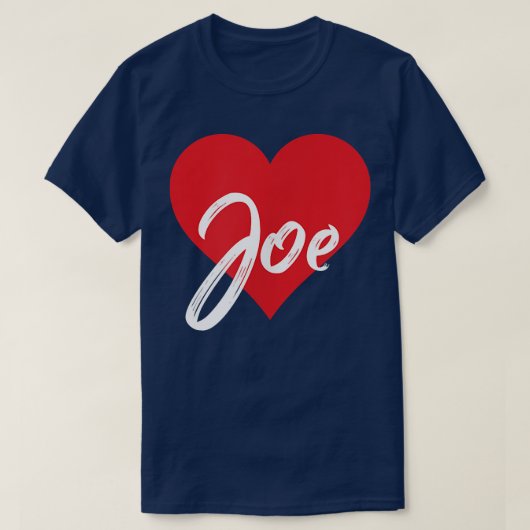 Ik hou van Joe voornaam shirt dat ik heet (Design voorkant)