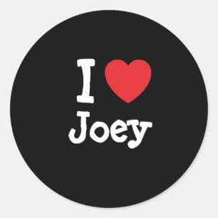 Ik hou van Joey hart T-shirt Ronde Sticker