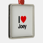 ik hou van joey metalen ornament (Rechts)