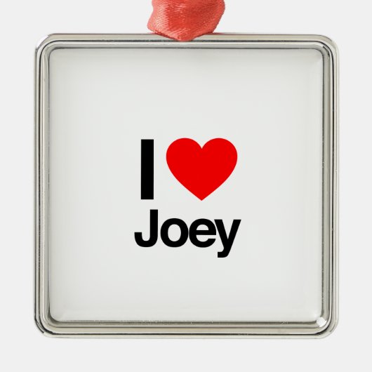 ik hou van joey metalen ornament (Voorkant)