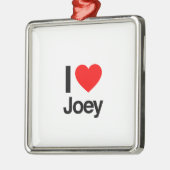 ik hou van joey metalen ornament (Links)