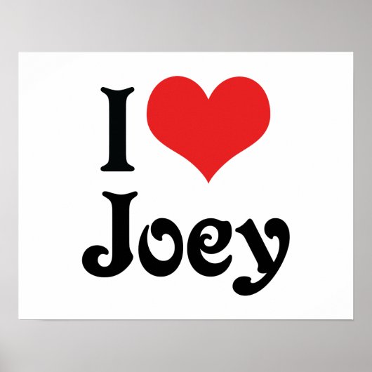 Ik hou van Joey Poster (Voorkant)