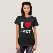 Ik hou van Joey T-shirt (Voorkant volledig)