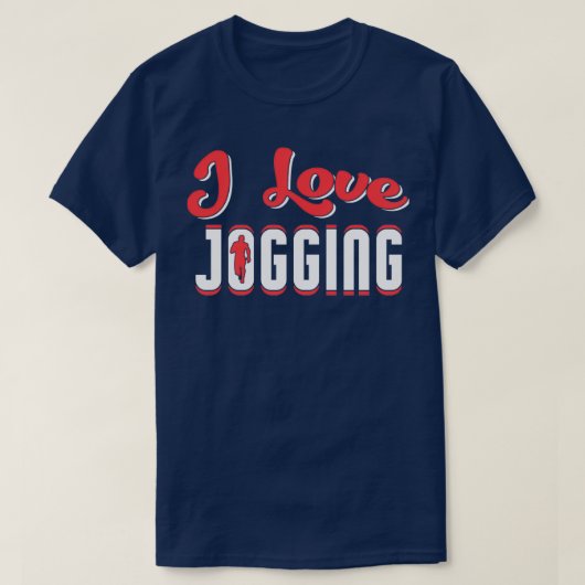 Ik hou van joggen 1 t-shirt (Design voorkant)