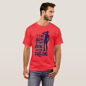 Ik hou van JOGGEN, maar mijn BIER blijft grappig v T-shirt (Voorkant volledig)