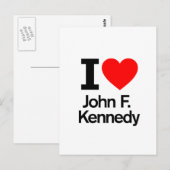 Ik hou van John F. Kennedy Briefkaart (Voorkant / Achterkant)