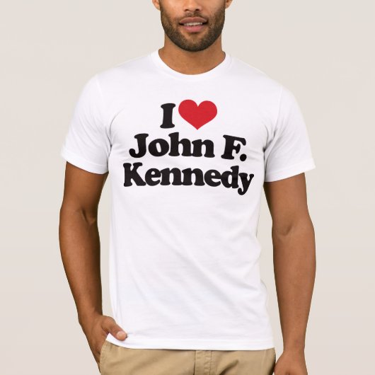 Ik hou van John F Kennedy T-shirt (Voorkant)