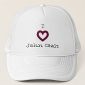 Ik hou van John Galt Trucker Pet (Voorkant)