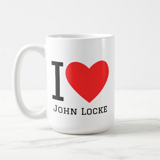 Ik hou van John Locke Koffiemok (Links)