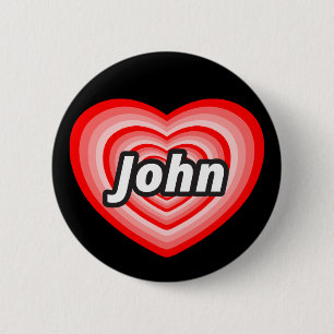 Ik hou van John Ronde Button 5,7 Cm