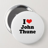 Ik hou van John Thune Ronde Button 4,0 Cm (Voorkant /achterkant)