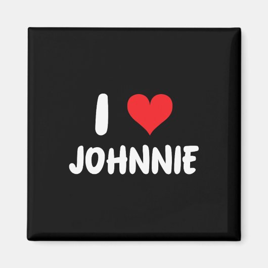 Ik hou van Johnnie - Hart Magneet (Voorkant)