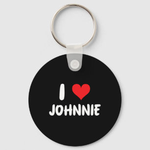 Ik hou van Johnnie - Hart Sleutelhanger