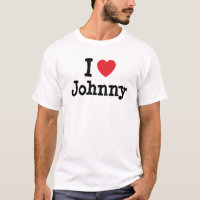Ik hou van Johnny hart T-Shirt