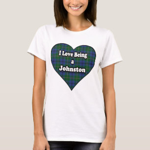 Ik hou van Johnstone Johnston Clan Tartan T-shirt