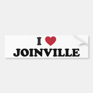 Ik hou van Joinville Brazilië Bumpersticker