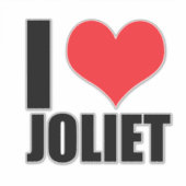 Ik hou van Joliet Sticker (Voorkant)