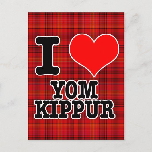 IK HOU VAN JOM KIPPOER BRIEFKAART (Voorkant)