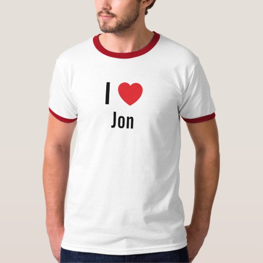 Ik hou van Jon T-shirt (Voorkant)