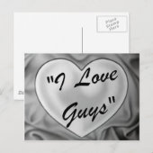 Ik hou van jongens briefkaart (Voorkant / Achterkant)